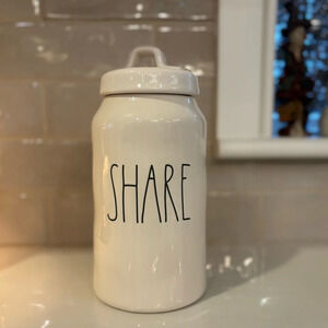 Rae Dunn SHARE Ceramic Canister